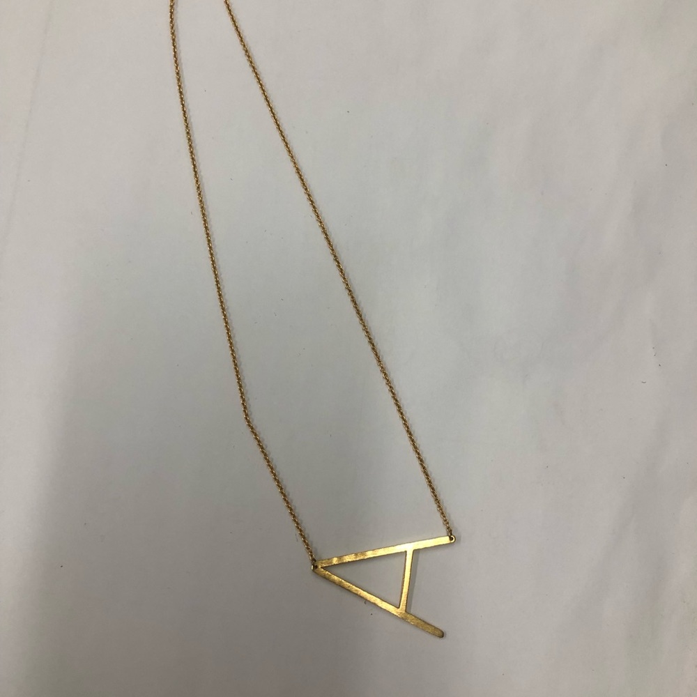 Anthropologie “A” initial necklace